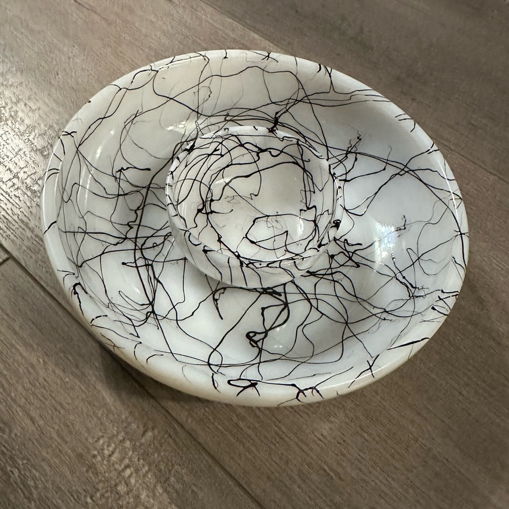 Vintage 2 piece serving bowl